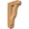Ekena Millwork Funston Arts and Crafts Rough Sawn Bracket w/ Offset Brace, Western Red Cedar, 6"W x 16"D x 28"H BKT0604X16X28FST03RWR - alternate 1